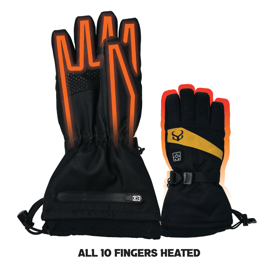 Demon Circuit Rechargeable Heated Waterproof Snow Gloves