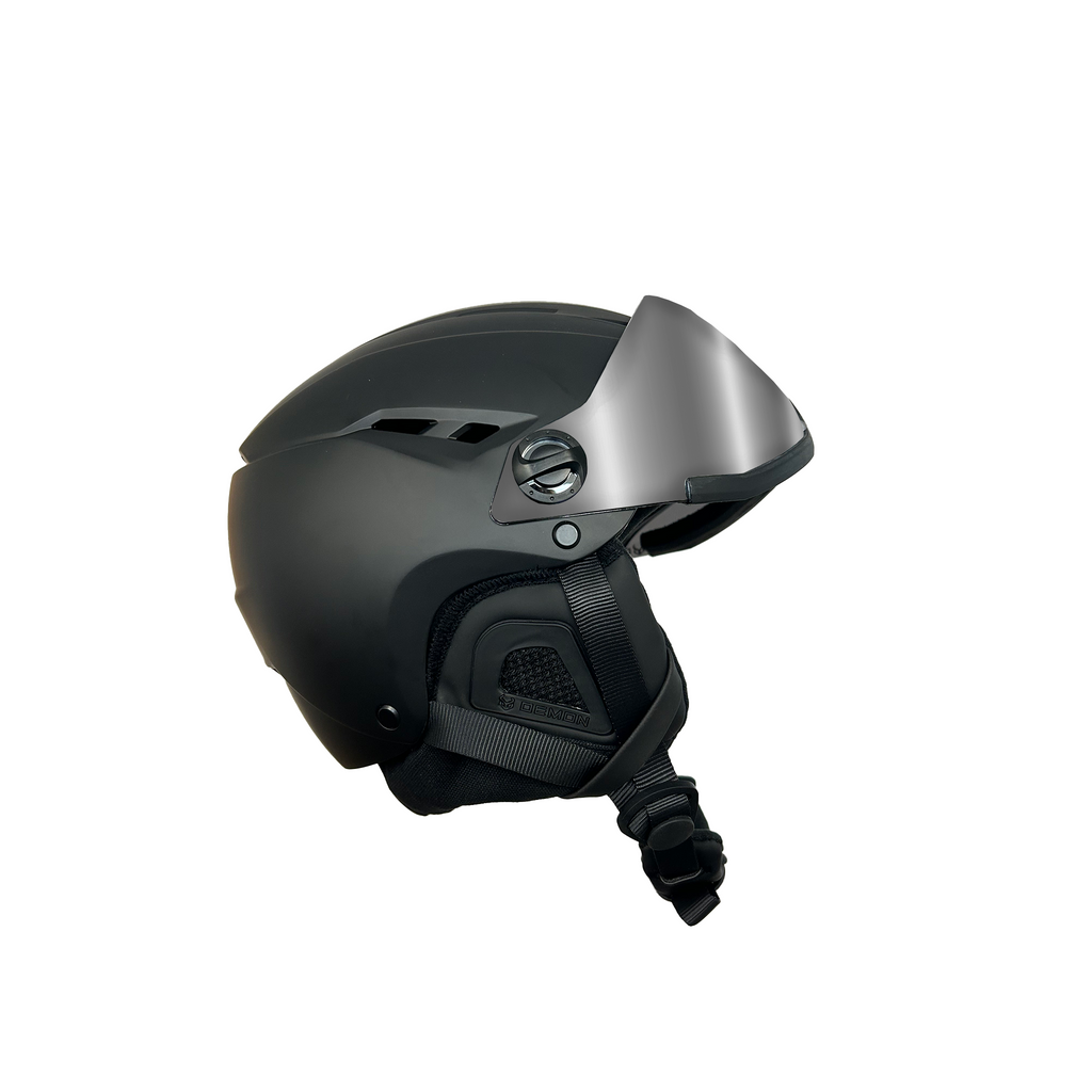 detachable brim snowboard helmet Demon Team Visor Snow Helmet SM/MD