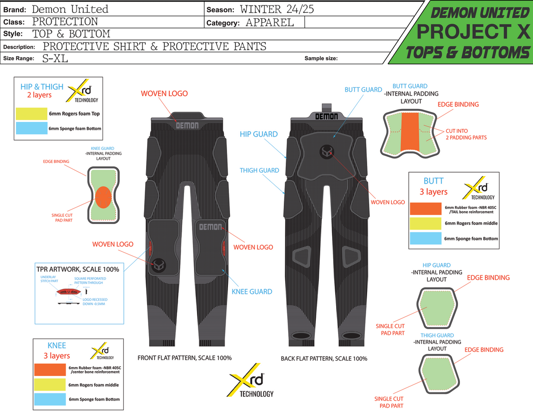 Demon Project X Impact Thermal Pants XRD Unisex – Demon United