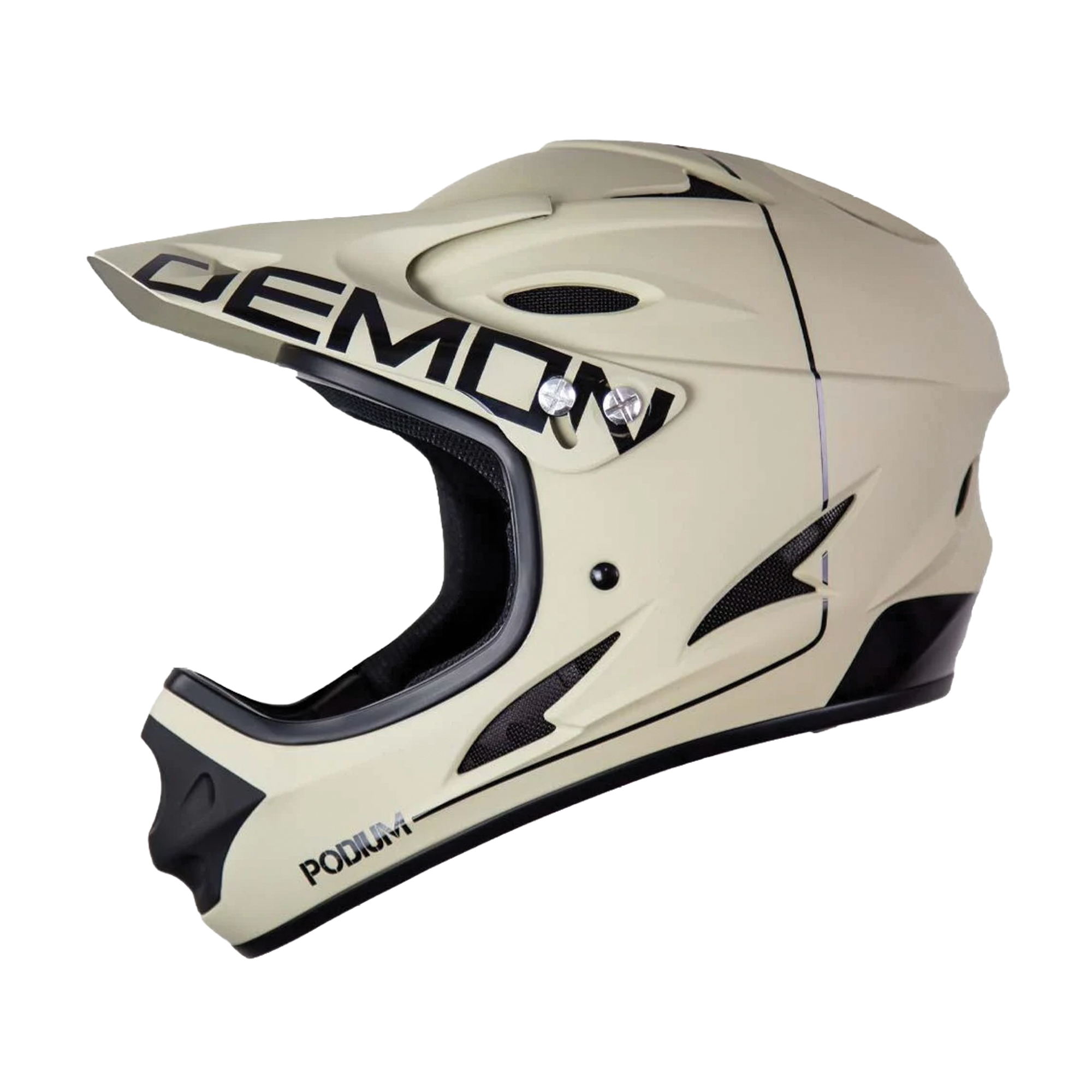 Demon Podium Full Face MTB Helmet – Tan/Black