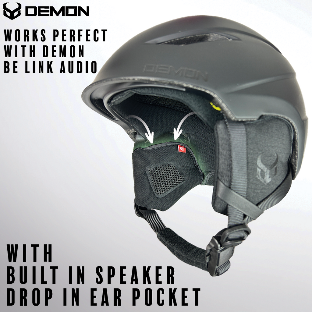 demon phantom ski snowboard helmet with audio Demon United 6800 Ski and Snowboard Helmet with MIPS LARGE / Matte White