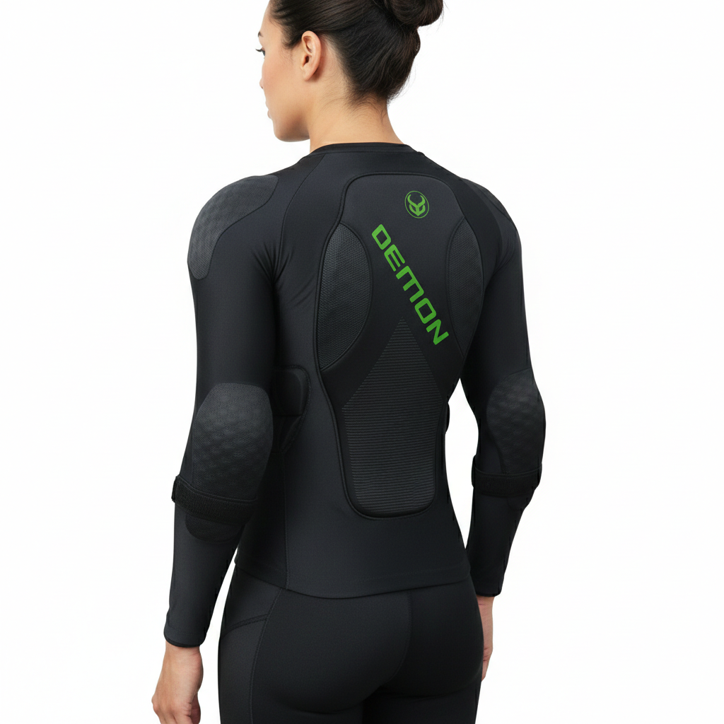 Demon Zero PLUS RF D3O padded top, back view with spine coverage — Full Metal Loadout