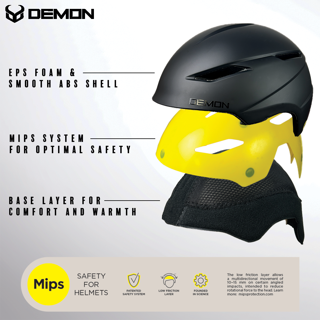 Demon United 6800 Ski and Snowboard Helmet with MIPS