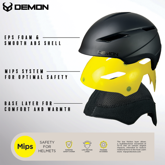 Demon United 6800 Ski and Snowboard Helmet with MIPS