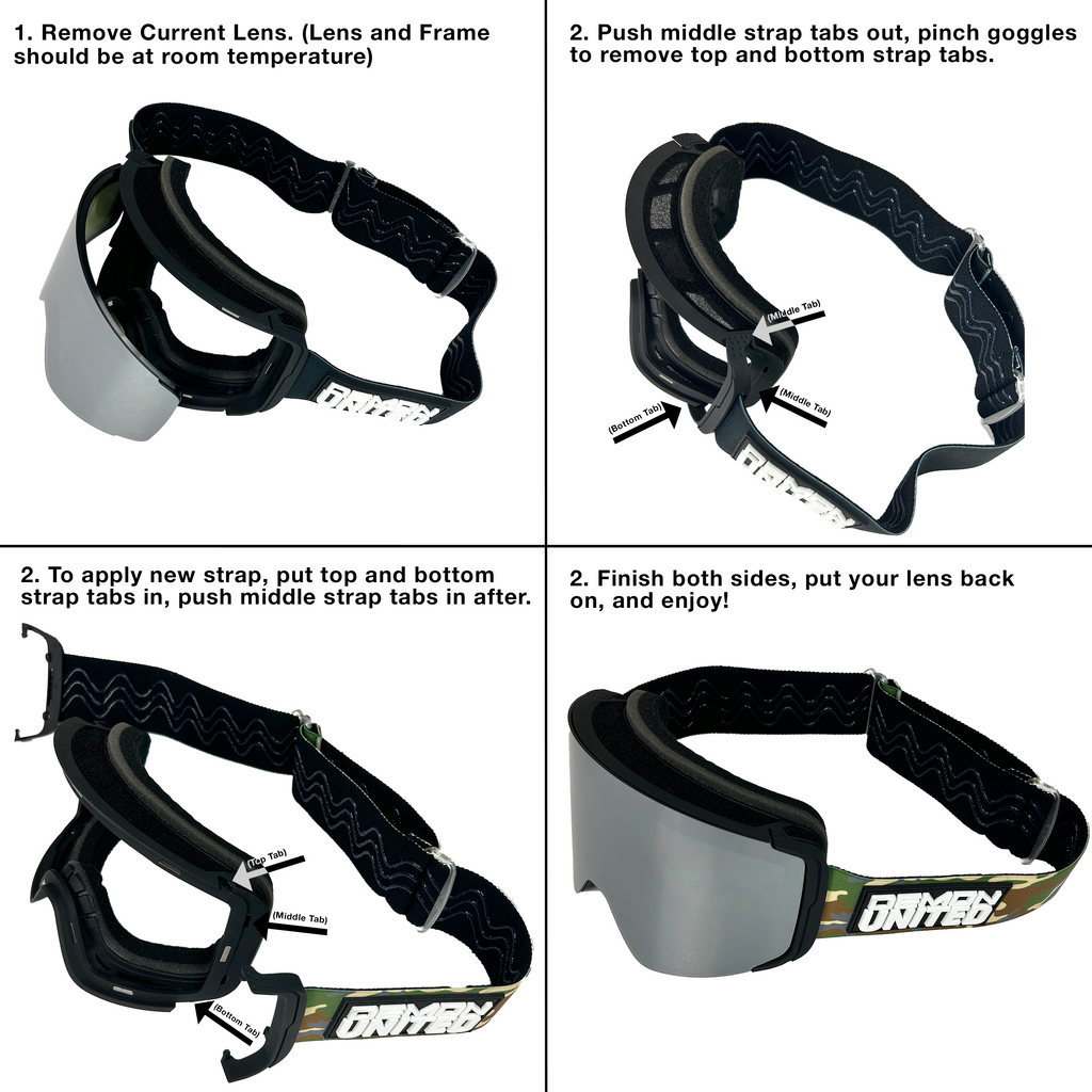 Demon Midnight Black Snow Goggle Gray with Gold Digger Finish (+$29.97)