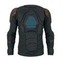 Black protective jacket with blue 'Demon' logo on a white background