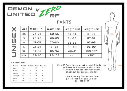 Demon Zero RF D3O Unisex Ski and Snowboard Pants (Youth through Adult sizes)