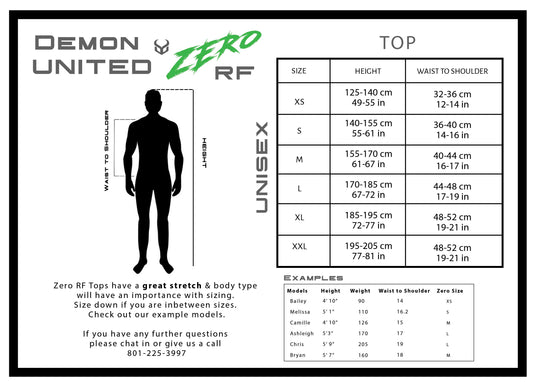 Demon Zero RF D3O Unisex Ski/Snowboard Top (Youth through Adult sizes)