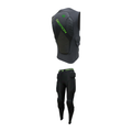Demon Zero PLUS Deep Freeze Kit — padded vest and padded pants snowboard bundle on white