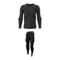 Demon Zero PLUS Whiteout Loadout — padded top and padded pants snowboard bundle on white