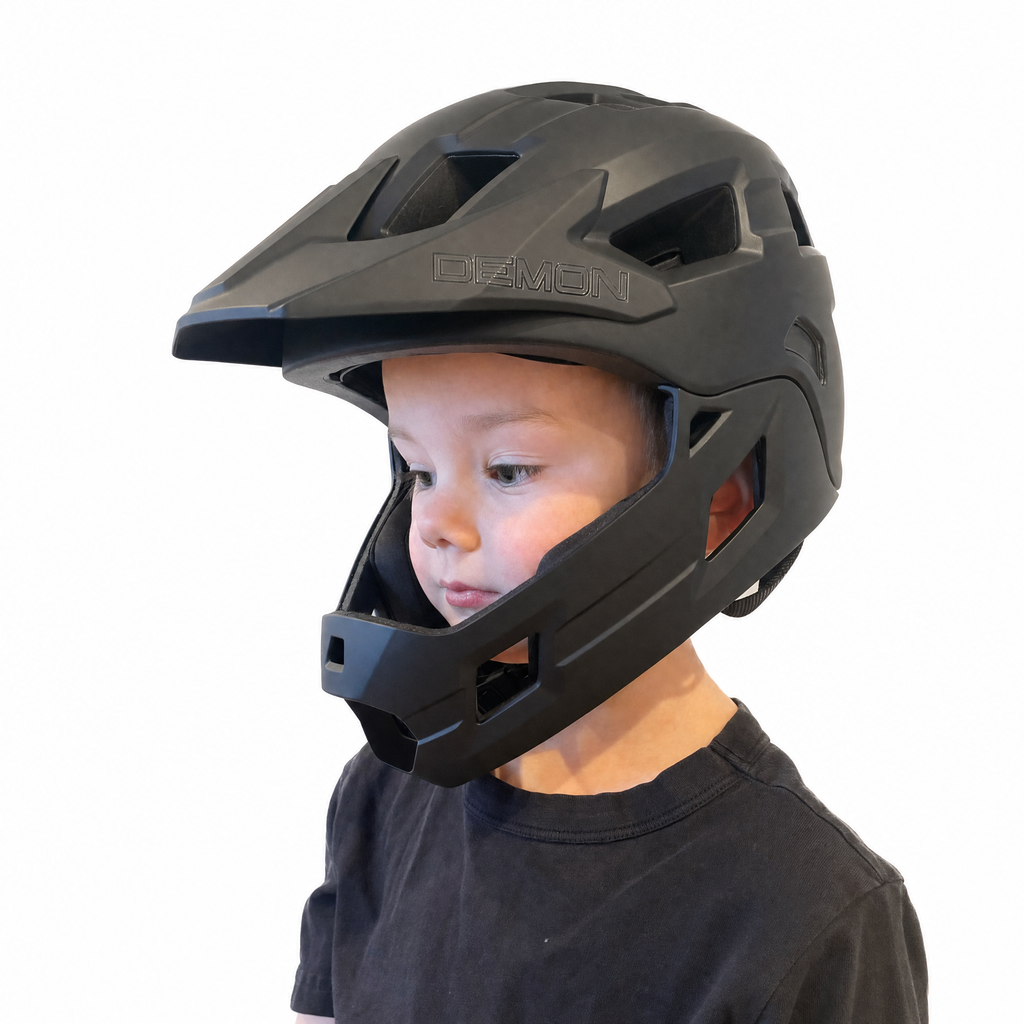 Demon United Youth FR Link Bicycle Helmet Fullface with Removable Chin Guard, view 5