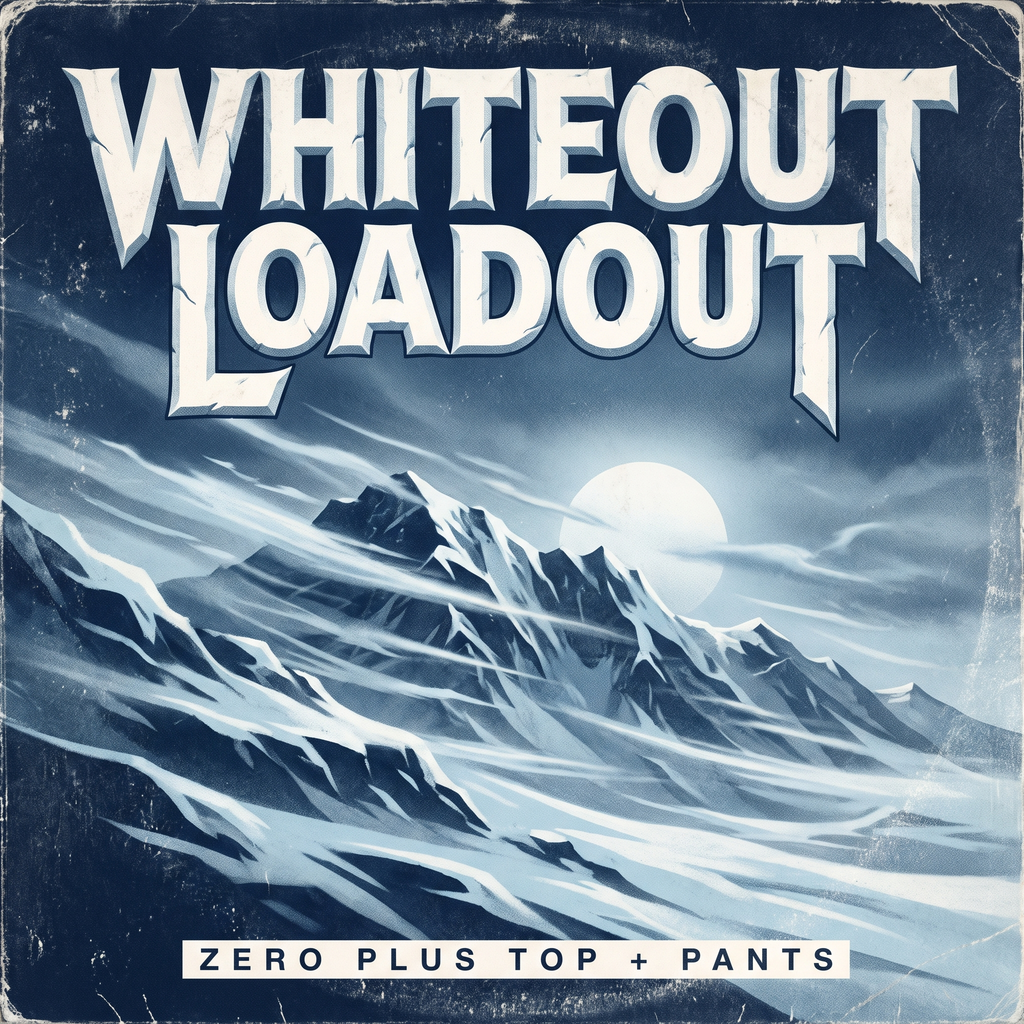 Whiteout Loadout album cover art — Demon Zero PLUS top and pants snowboard bundle