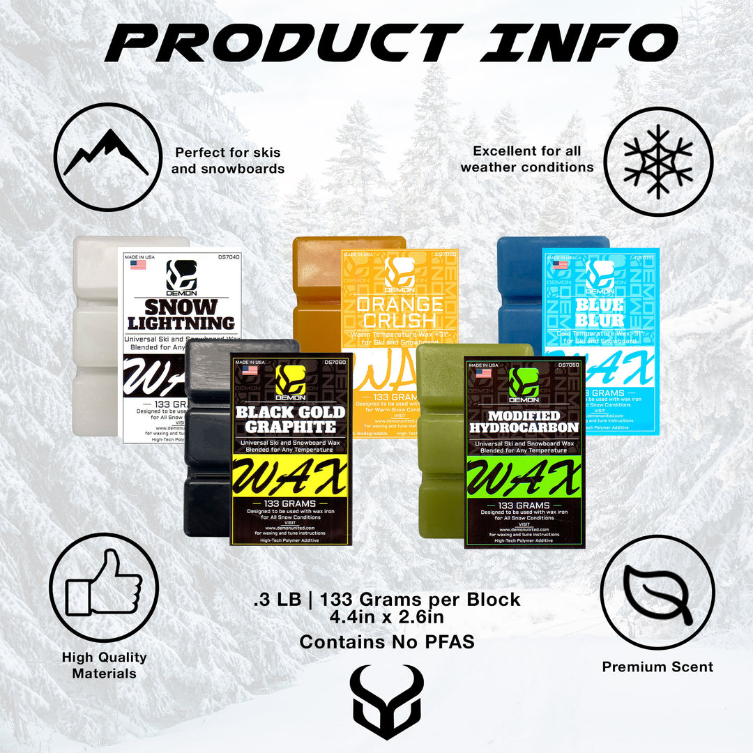 Demon All Season Ski & Snowboard Speed Wax Pack – Demon United