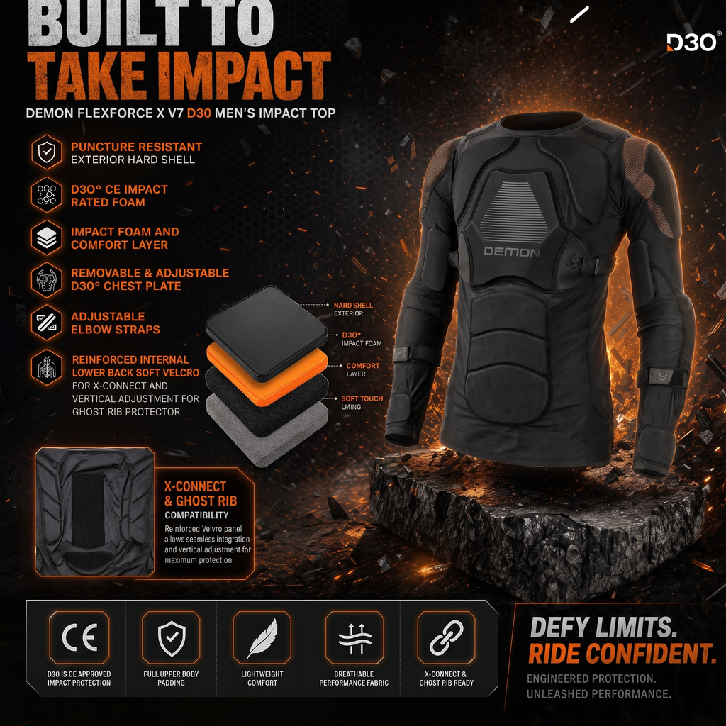 Demon United X V7 D3O® Women's Impact Padded Top