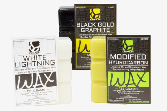 Demon Podium Ski Snowboard Tune Kit with Iron and Premium Universal Wax Kit