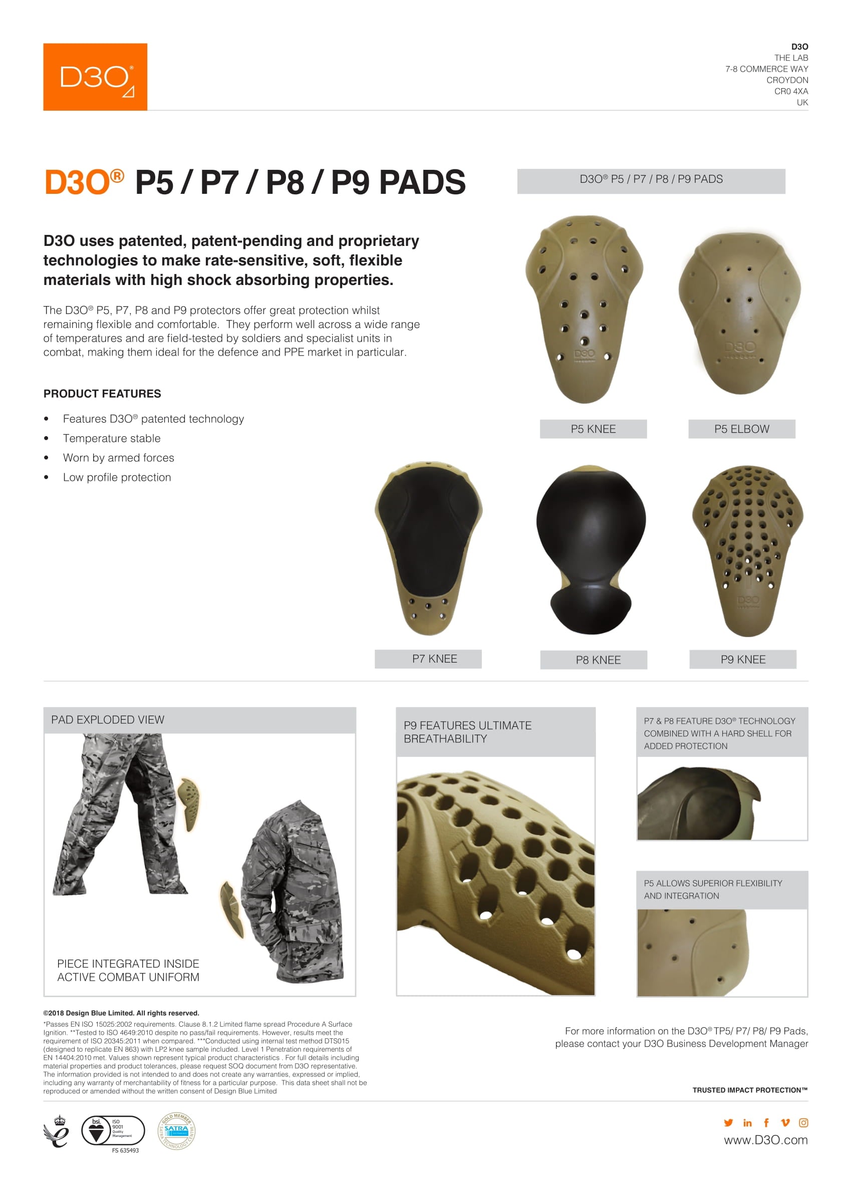 MTB Knee Pads — Demon Hyper X V4 D3O Heavy Duty