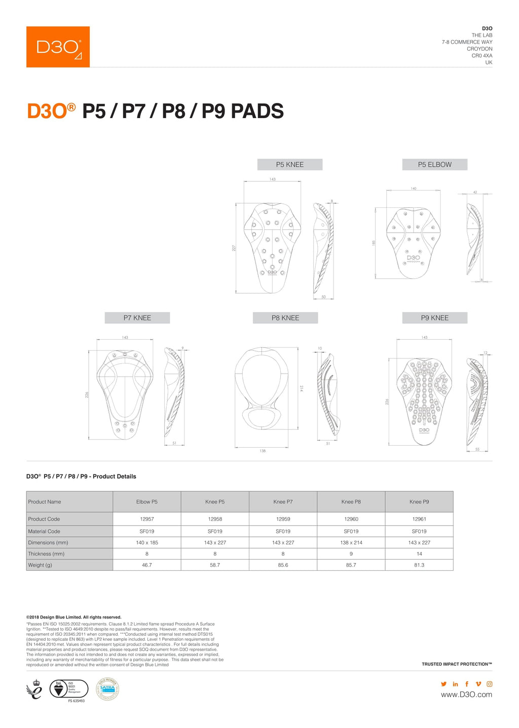Demon Hyper Knee X V4 D3O Heavy Duty