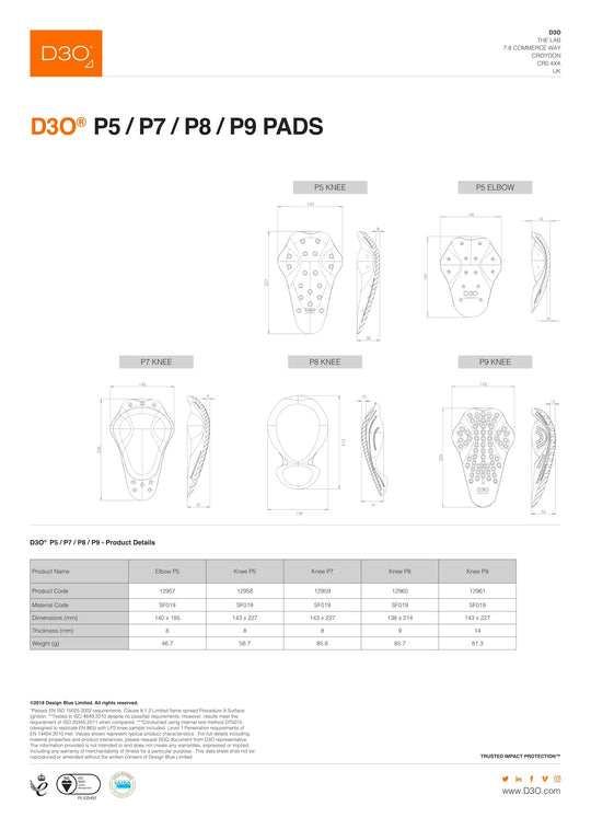 Demon Hyper Knee X V4 D3O Heavy Duty