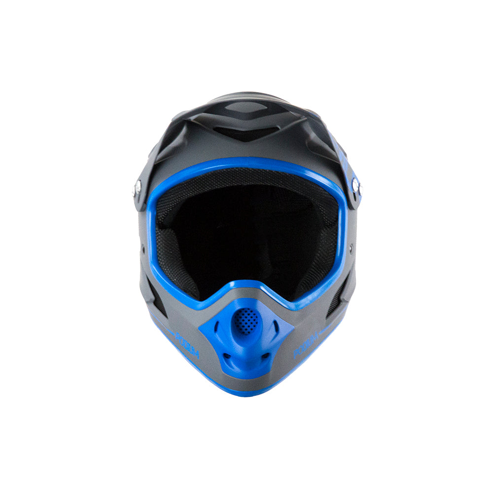 blue biohazard full face motorcycle helmet Youth Kids Typhoon M Ride in style. Demon Podium Full Face Bicycle