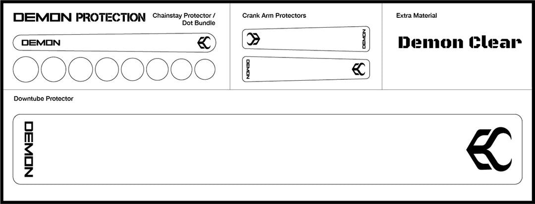 Demon X1 Bike Frame Protection Kit