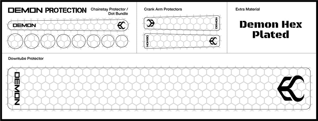 Demon X1 Bike Frame Protection Kit