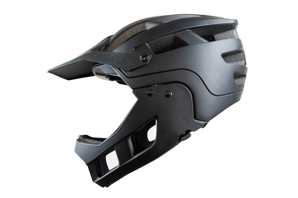 chin guard motorcycle helmet Demon FR Link System Bike Helmet Fullface with Removable Chin Guard One Size Adult