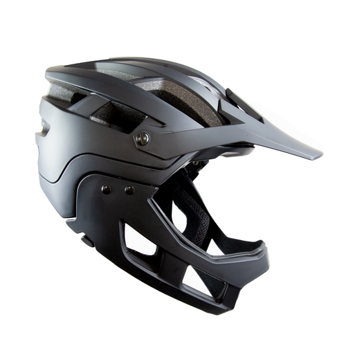 Demon United FR Link System Mountain Bike Helmet Fullface with Removable Chin Guard- Includes Head Cinch Adjuster and Padded Fit Kit