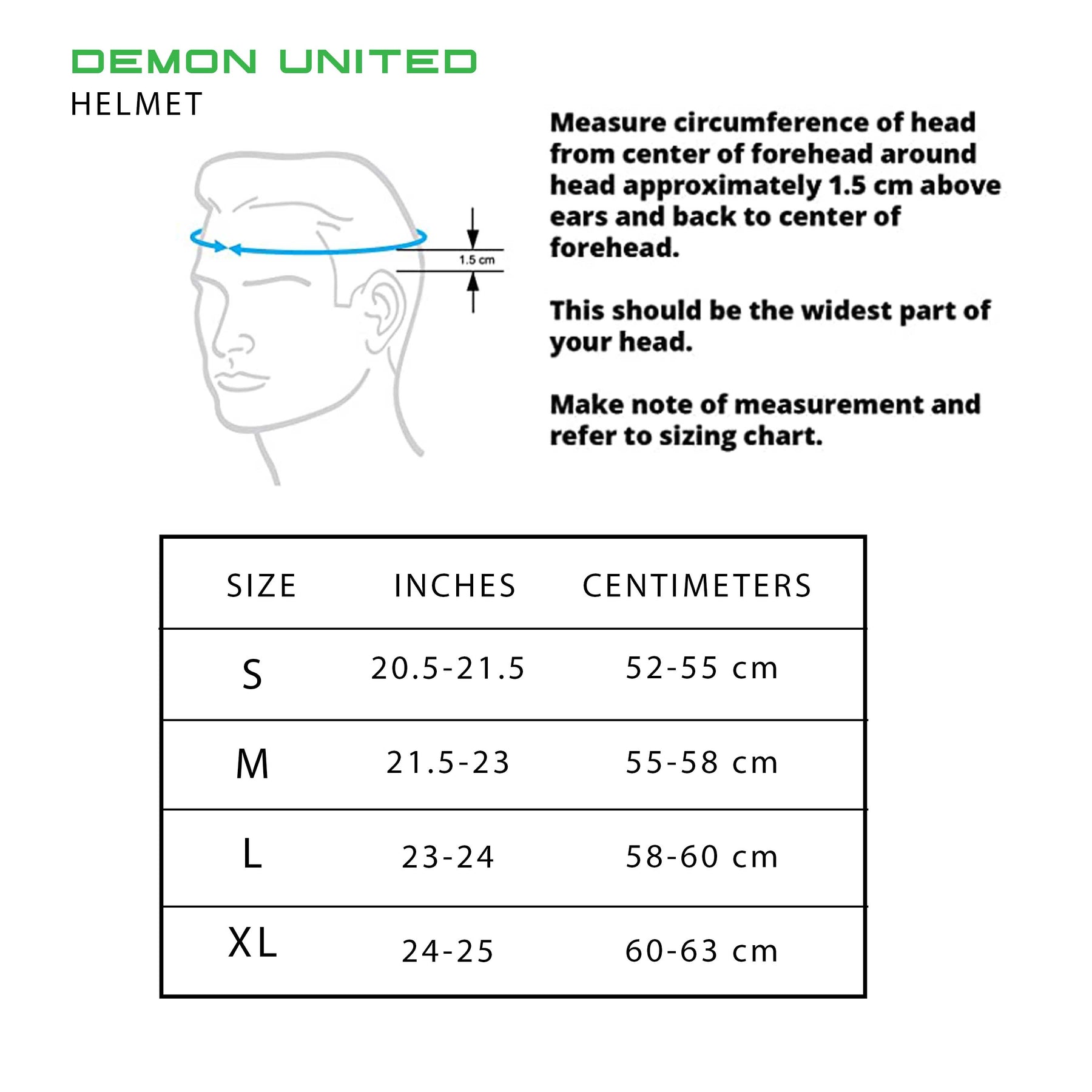 Ski Helmet Size Chart Find Your Perfect Fit Ski & Snowboard Helmet