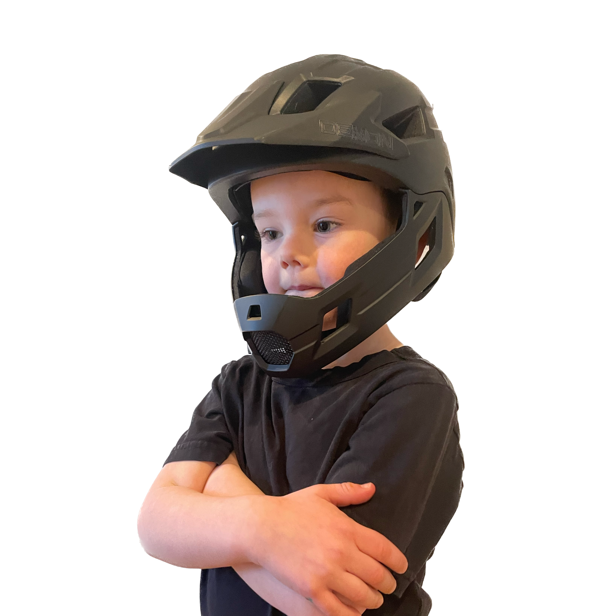 Demon FR Link System Bike Helmet Fullface with Removable Chin Guard One Size Youth Demon FR Link System Bike Helmet Fullface with Removable Chin Guard One Size Youth