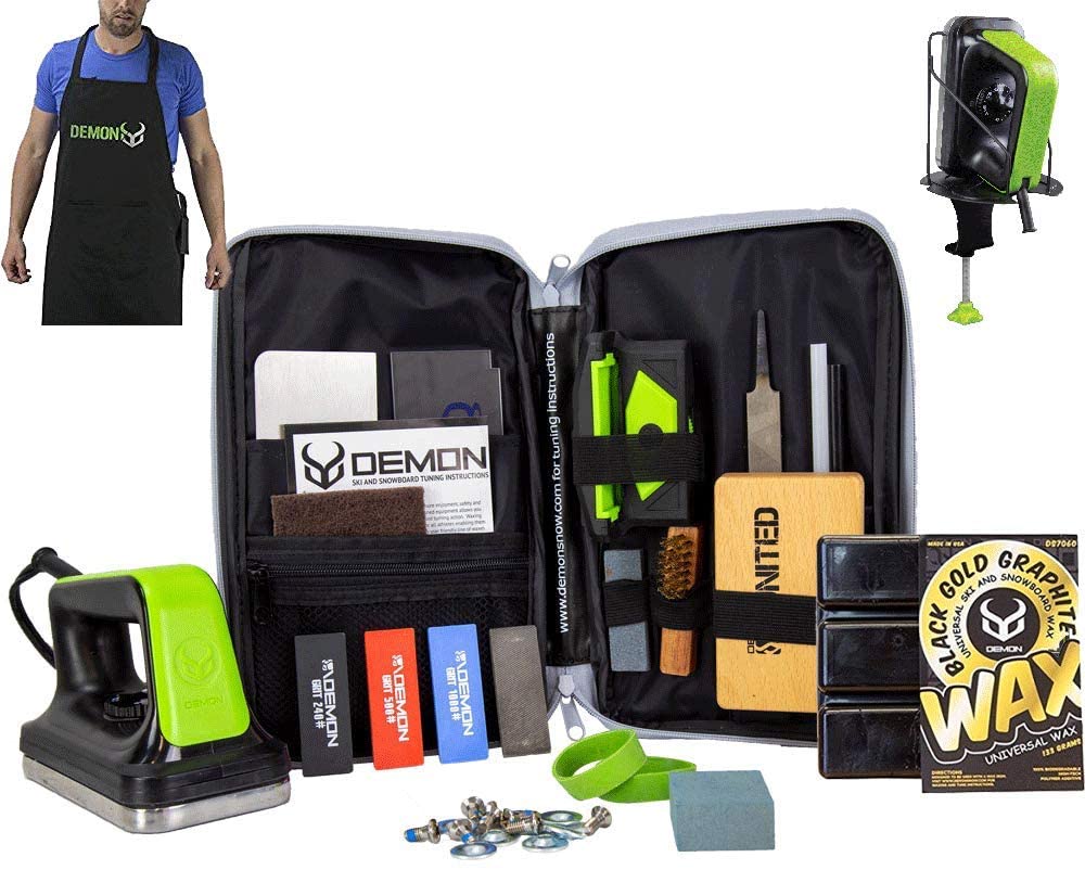 Demon Mechanic Elite - Black Gold Edition Ski Tune Up Kit