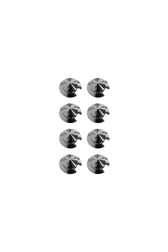 6 piece set of circle Silver Snowboard Traction Studs