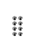6 piece set of circle Silver Snowboard Traction Studs