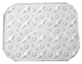 A clear diamond plate stomp pad with textured design