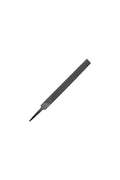 A single gray steel file for snowboard maintenance.