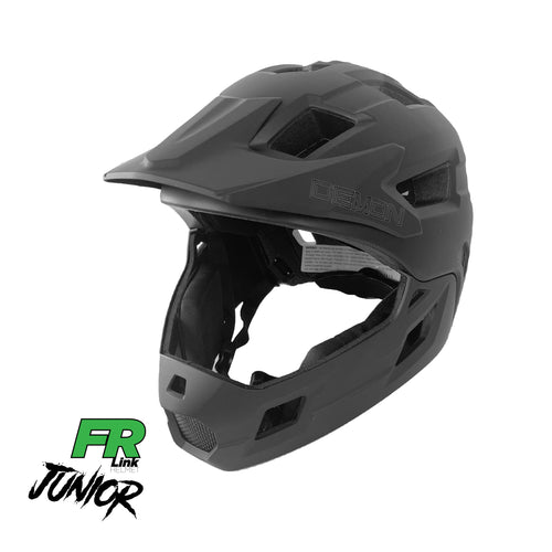 Kids Full Face MTB Helmet, Removable Chin Guard