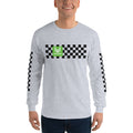 Demon Checkered Men’s Long Sleeve Shirt
