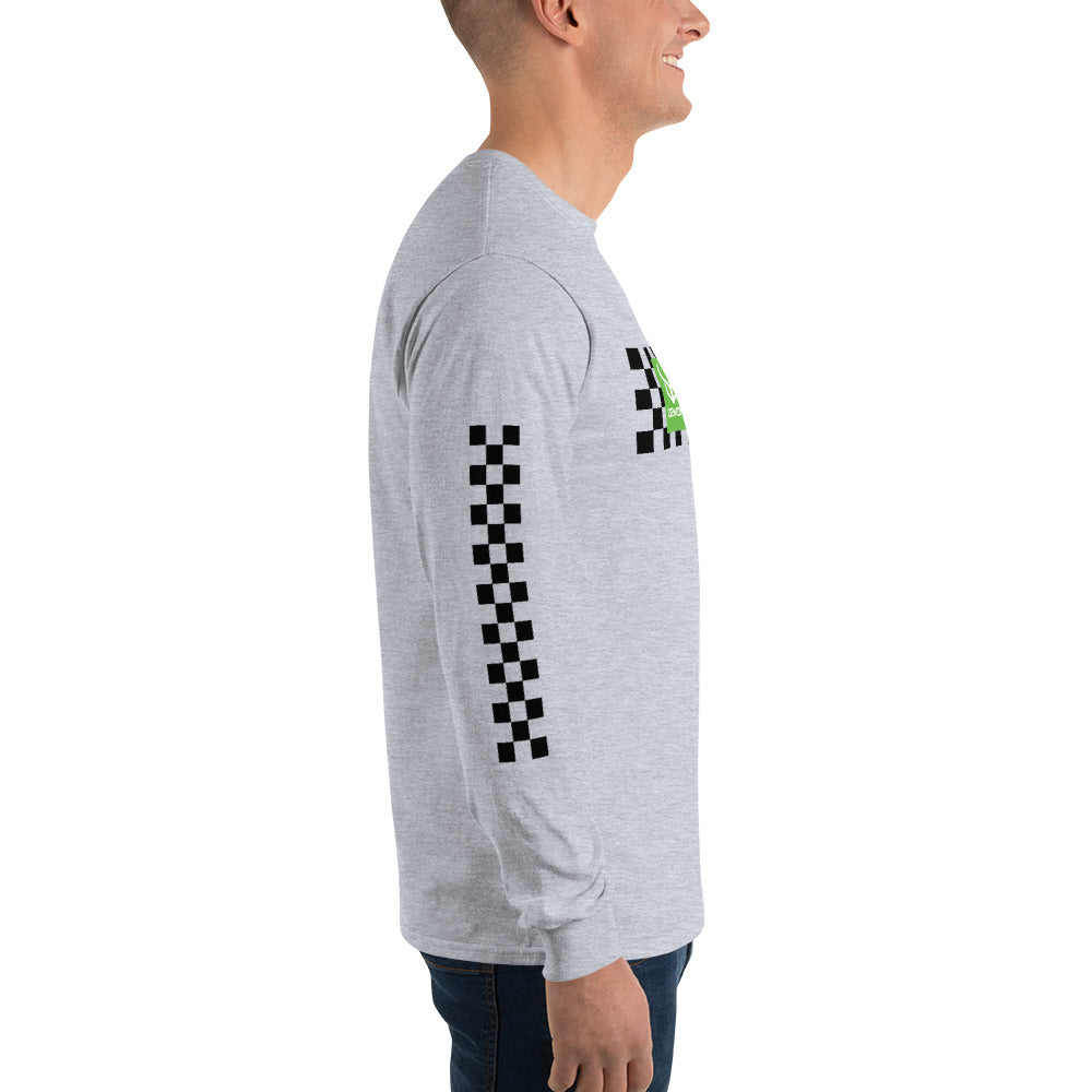 Demon Checkered Men’s Long Sleeve Shirt