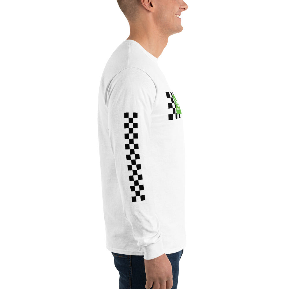 Demon Checkered Men’s Long Sleeve Shirt