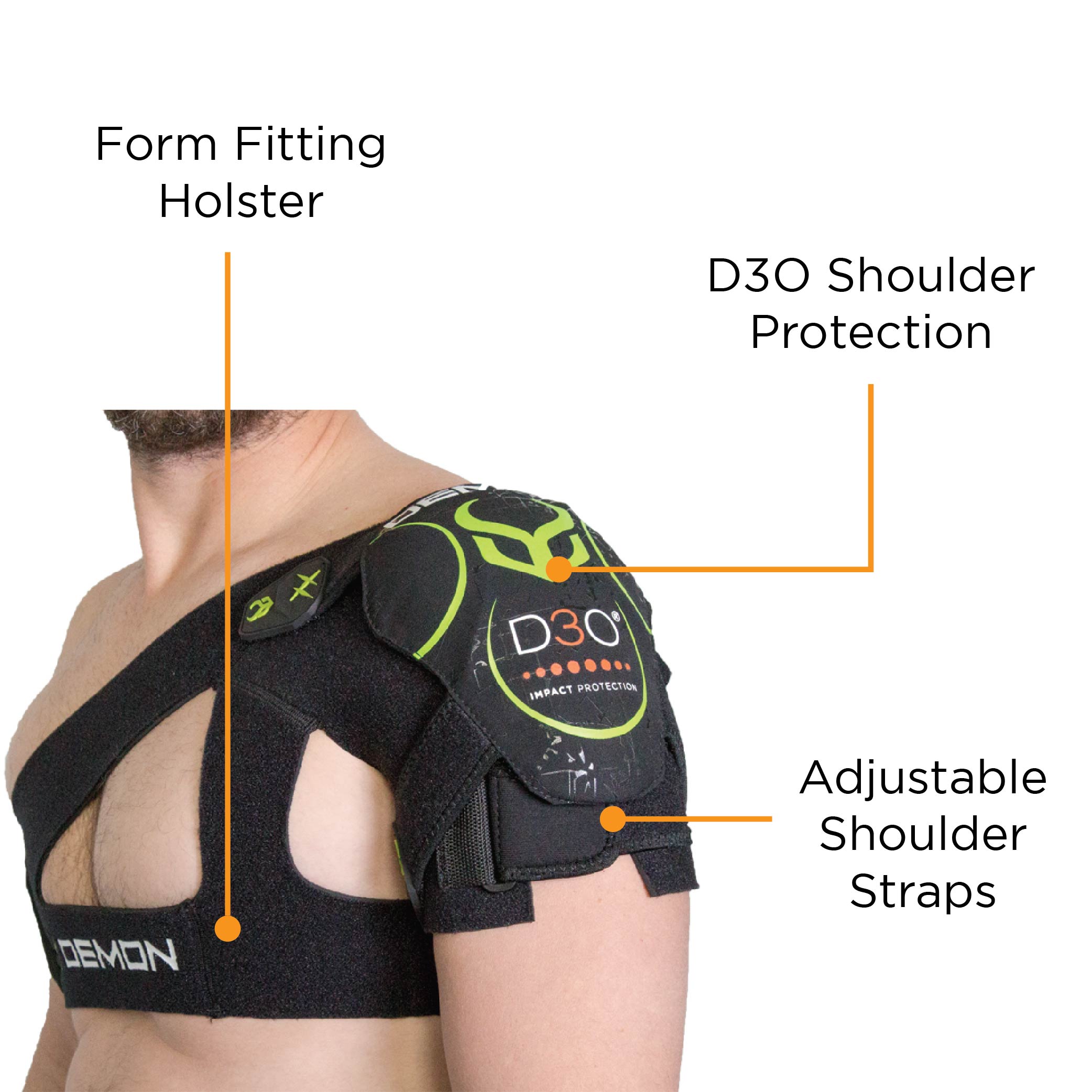 Demon X D3O Shoulder Stability Impact Protector – Demon United