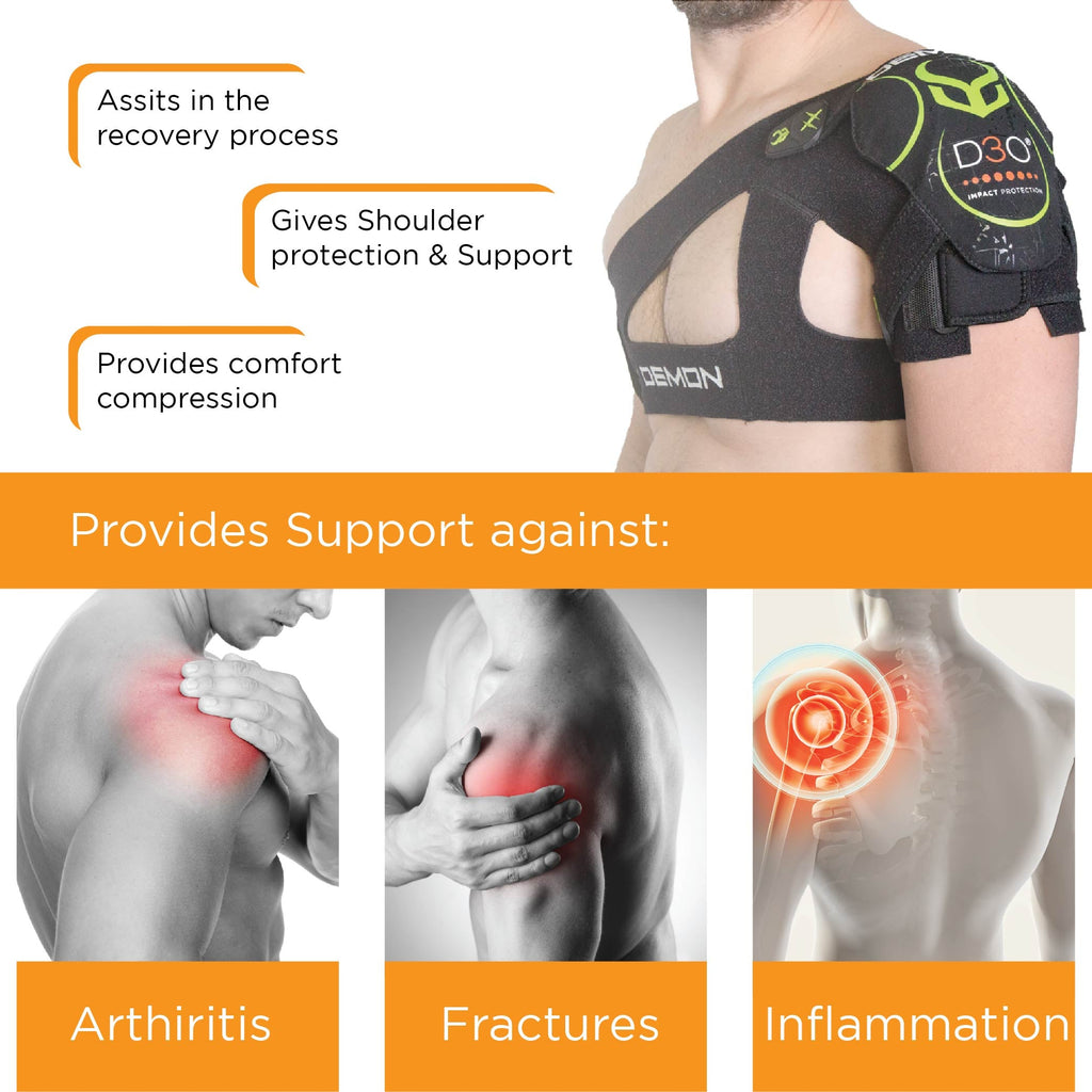 Demon Protector Demon X D3O Shoulder Stability Impact Protector - NO ORIGINAL PACKAGIN ...