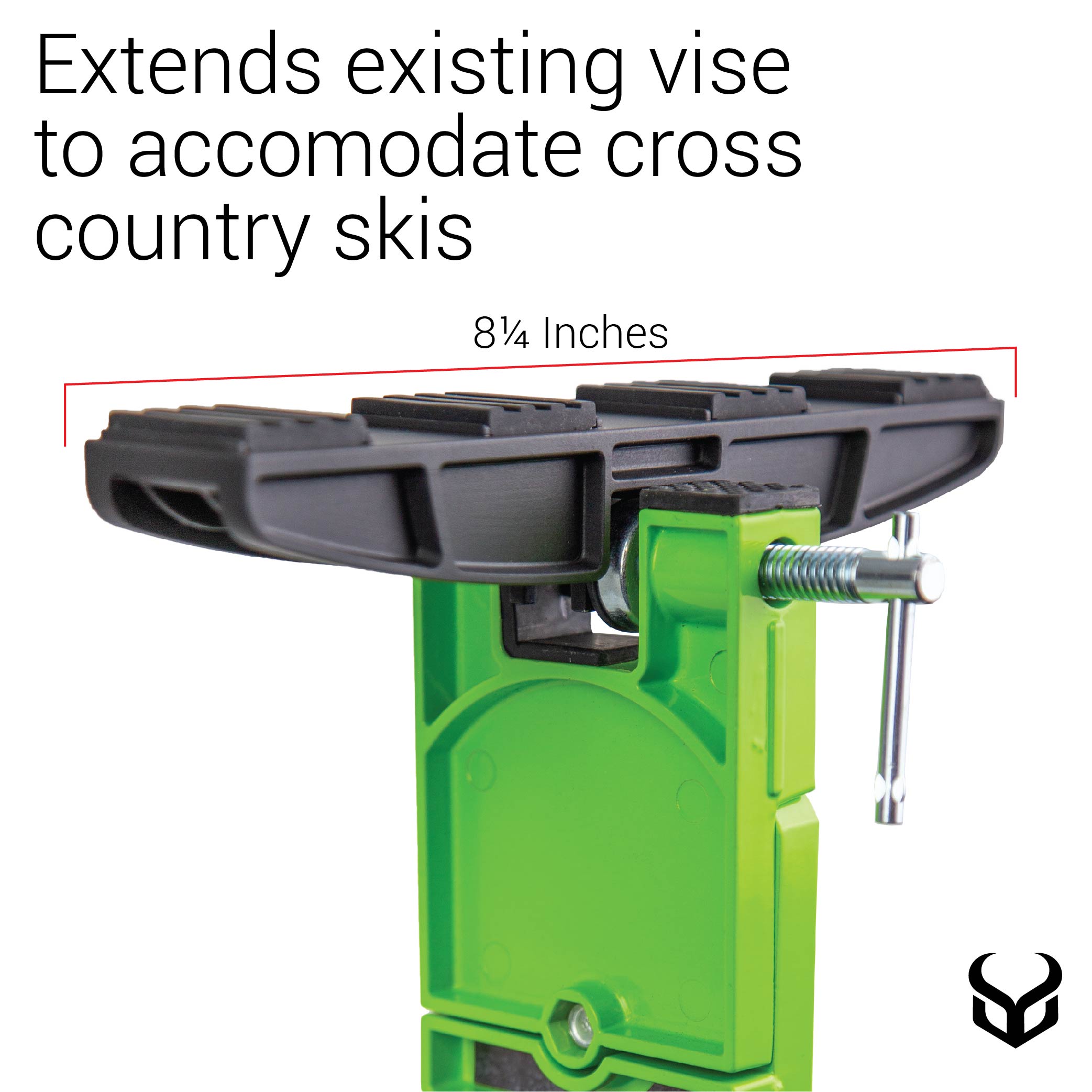 Demon X Universal Ski and Snowboard Vise Adapter(Pair) with File Brush (Vise not included))