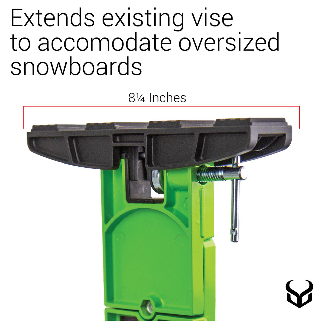 Demon X Universal Ski and Snowboard Vise Adapter(Pair) with File Brush (Vise not included))